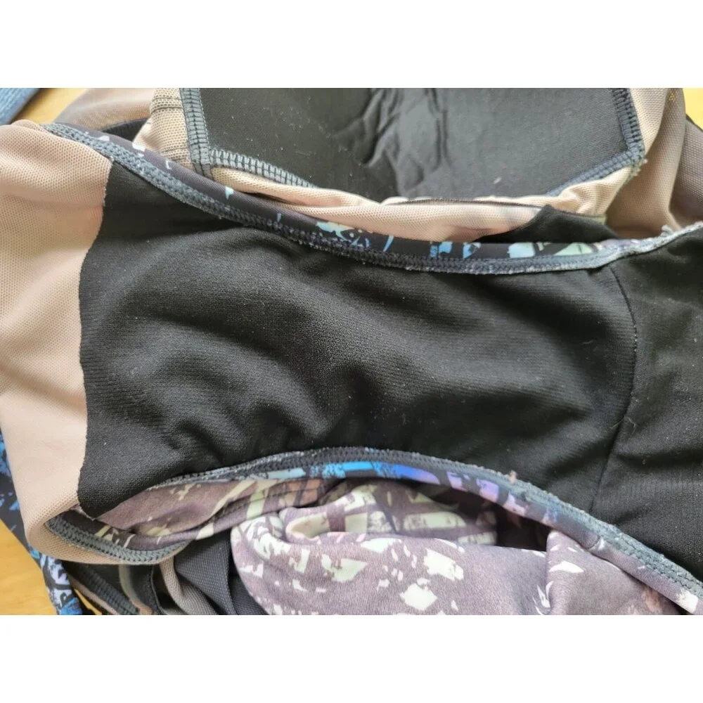 Swimsuits For All Womens Plus 22 One Piece Swimsuit Gray Watercolor Bra WAT99XE